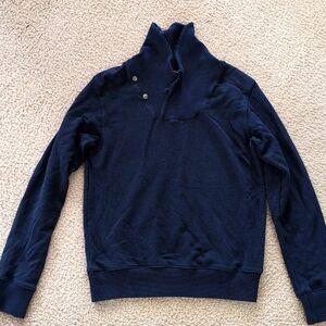 Iron & Resin Shawl Neck Sweatshirt